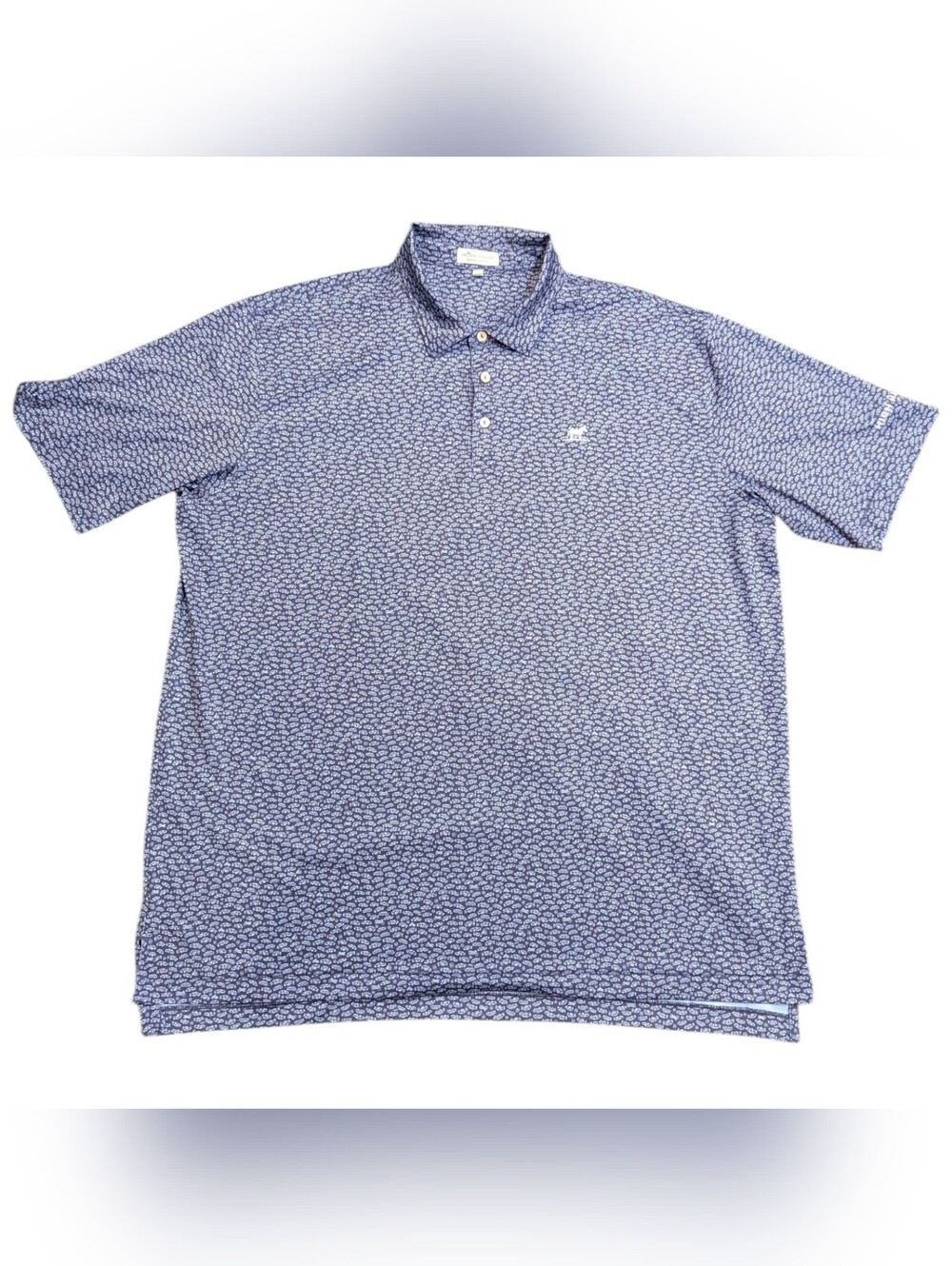 Peter Miller Summer Comfort AOP Sports Cars Short Sleeve Polo Men's Size XXL